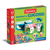 Clementoni - Genitori E Cuccioli Educatieve Speelgoed - Italiaanse Editie
