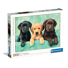 Clementoni High Quality Collection - Drie Laboratoriumhondjes 1000 Stukjes Puzzel
