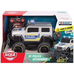 Dickie - RC Police Offroader Suzuki Jimmy with Lights and Sounds - RC Play Vehicles