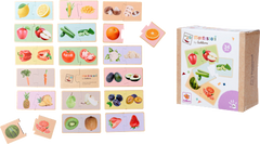 Montessori - Houten Fruit- en Groentepuzzel - Educatief Speelgoed