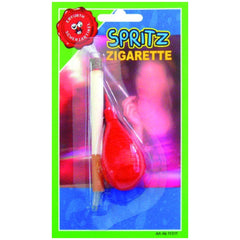 Erfurth fake cigarette surprise in red and white packaging with glossy finish, featuring yellow and blue printed text.