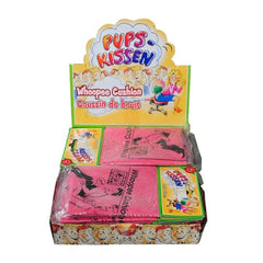 Erfurth Petophone Noisy Pillow features pink, green, and blue cushions in glossy yellow retail packaging with playful text.