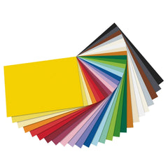 Folia Jumbo Fotokarton Block with multi-coloured 300g sheets in yellow, red, orange, green, blue, purple, pink, gray, white,