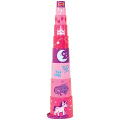 Gowi - Piramide Prinses - 9 Stukken - Sorteer- en Stapel Speelgoed