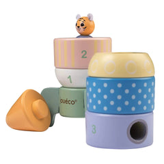 Johntoy - The Wildies Family Stacking Rocket - Sorting & Stacking Toys