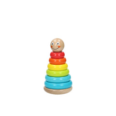 Johntoy - Wooden Stacking Tower - Sorting & Stacking Toys