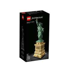 LEGO Architecture Statue of Liberty construction set in original packaging, featuring green statue and yellow torch against a