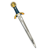 Liontouch Knight Sword in blue with a silver blade and yellow grip, designed for pretend professions and role playing.