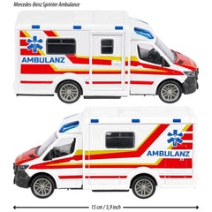 Majorette - Mercedes-Benz-Sprinter-Ambulance - Speelvoertuigen