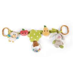 NICI - My First NICI Pram Rattle Chain Rabbit Owl - Baby Activity Toys