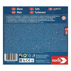 Noris Deluxe Magnetic Chess set in wooden box, featuring international edition gameplay for strategic board game lovers.