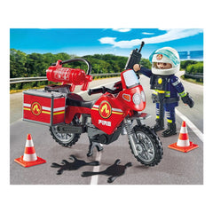 Playmobil Action Heroes Fire Department At The Accident Scene - 71466