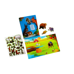 QwiToy - 3 in 1 Animals Playbook - Books