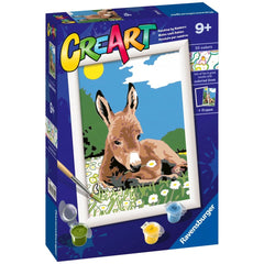 Ravensburger - Creart Little Donkey - Painting By Numbers - Arts & Crafts