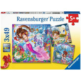 Ravensburger - Betoverende Zeemeerminnen - 3x49 Stukken - Puzzels