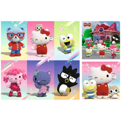 Ravensburger - Hallo Kitty - Avontuur in Kersendorp - 3x49 Stukken - Puzzels