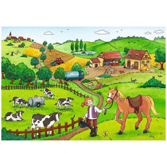 Ravensburger - Hardworking On The Farm - 2x12 Pieces - Puzzles