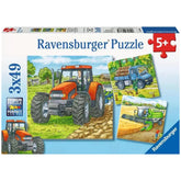Ravensburger - Grote Landbouwmachines - 3x49 Stukken - Puzzels