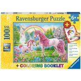 Ravensburger - Magische Eenhoorns - 100 Stukken - Puzzels En Kleurboek