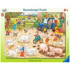 Ravensburger - On The Big Farm - 40 Pieces - Puzzles
