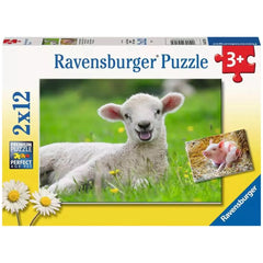 Ravensburger - Onze Boerderijdieren - 2x12 Stukken - Puzzels