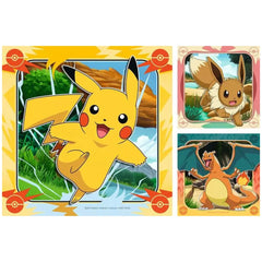 Ravensburger - Puzzel-3x49-Stukken-Pokemon - Puzzels