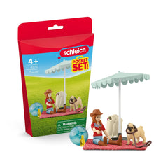 Schleich - Pocket Set Ontspan met Mopshonden - Speelsets