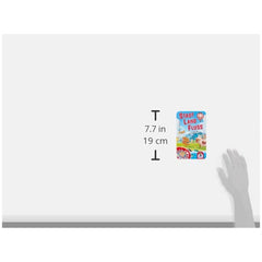 Schmidt Spiele - City, Country, River card held in hand, featuring vibrant colors and a stylized landscape design.