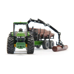Siku - Tractor met bosbouw aanhangwagen - Speelvoertuigen