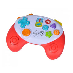 Simba ABC Game Controller, a colorful educational toy with various buttons for children, resembling a steering wheel design.