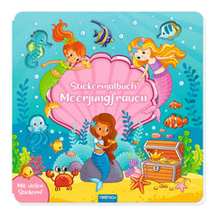 TROTSCH - Zeemeermin Sticker Kleurboek Kunst en Ambachten - Duitse Editie