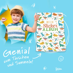 Trötsch Verlag - Boeken - Mijn Stickeralbum Dino - Dinosaurusthema - 3 Jaar - Educatief