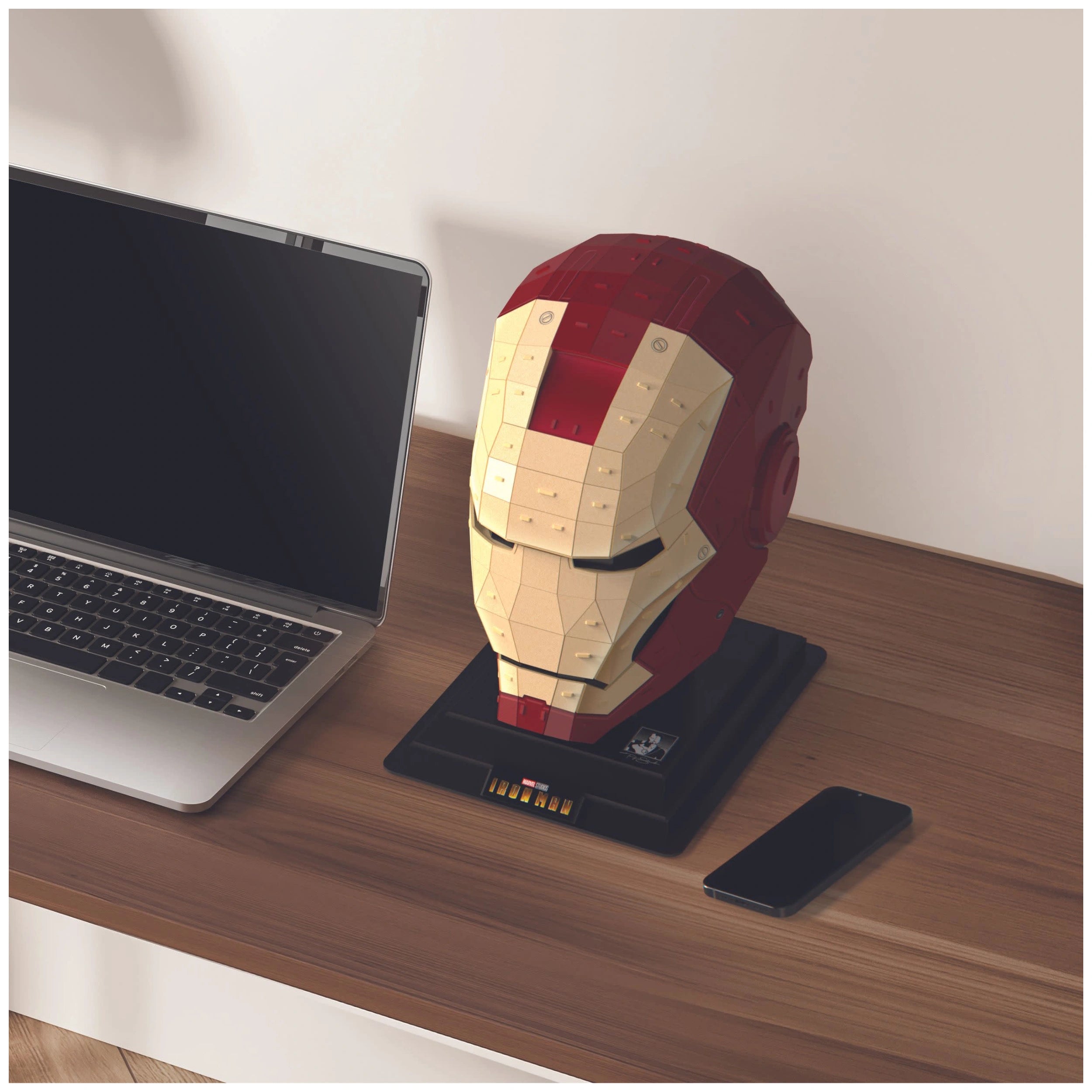 4D Build Marvel Iron Man 3D Puzzle Model Kit with Stand 96 Pcs Construction Set Toy