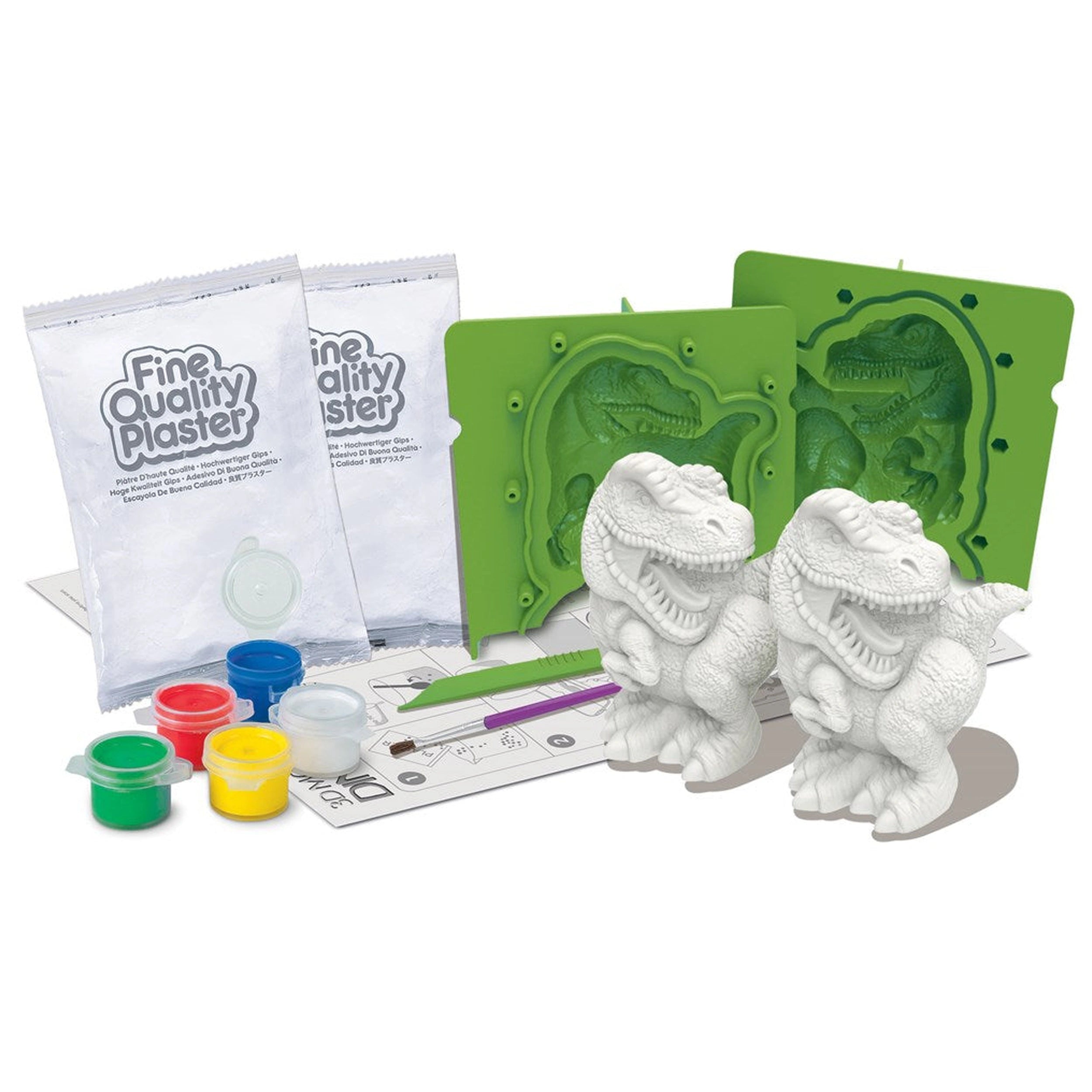 4M - 3D Mould & Paint Dinosaurussen - Kunst & Ambachten