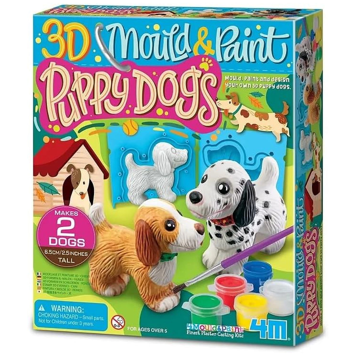 4M - 3D-Mould-Paint-Puppy-Dogs - Kunst-&-Ambachten
