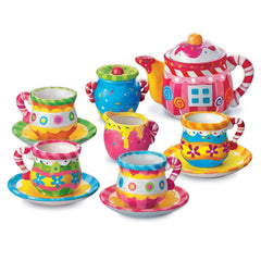 4M - Creative Craft - Paint Your Own Mini Tea Set - 8 - 4M04541