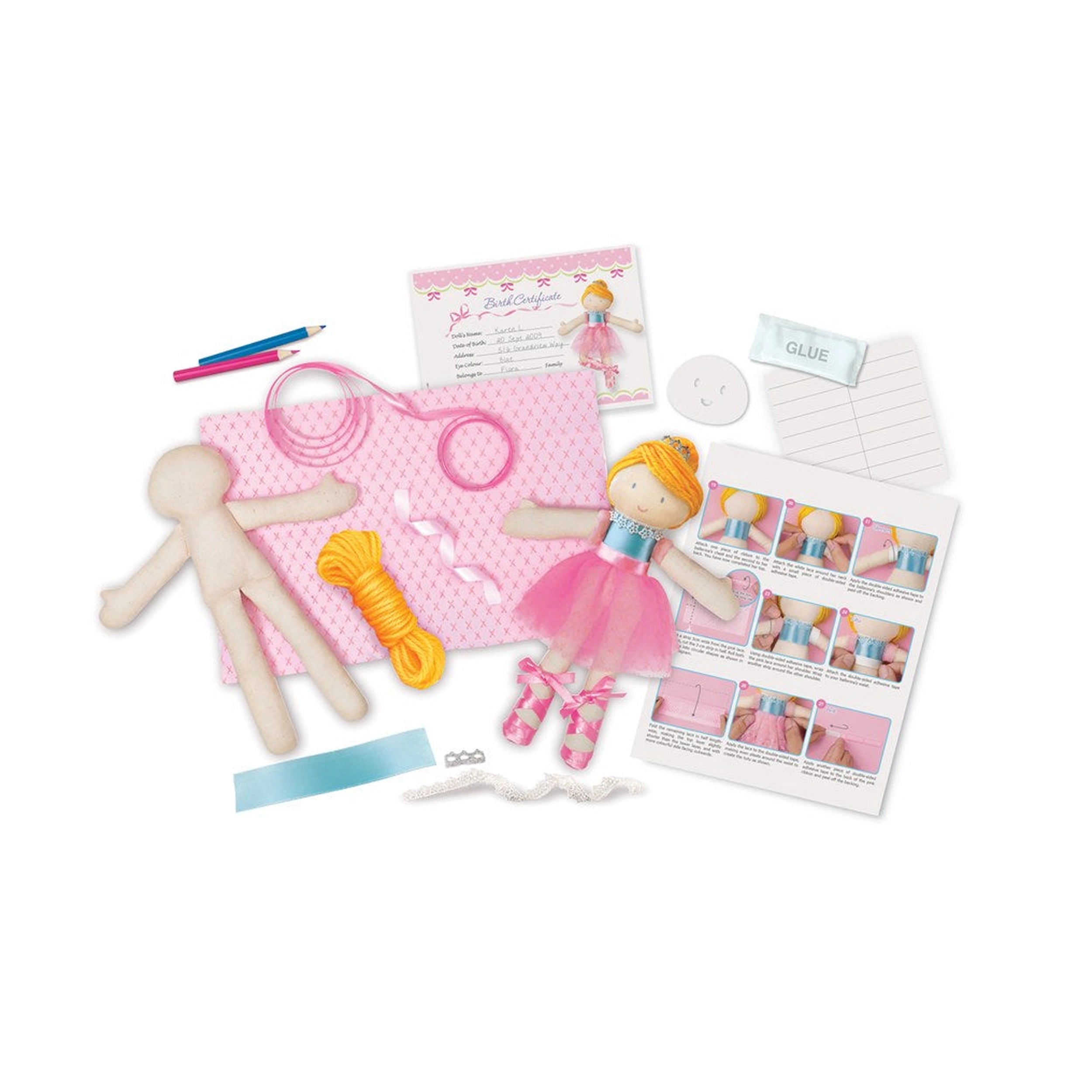 4M - Poppenmaken Ballerina - Kunst & Ambachten