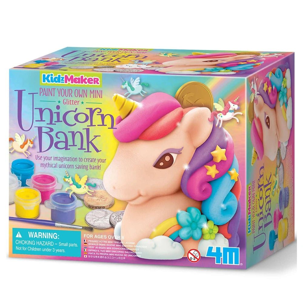 4M - Glitter Unicorn Bank - Knutselen - 8+ - Creatief Plezier - 4M04778