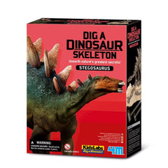 4M - KidzLabs Dig Dinosaur Skeleton Stegosaurus - Toy Playsets