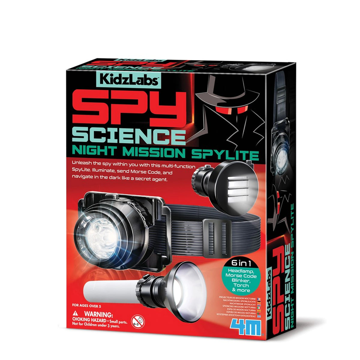 4M - KidzLabs Spy Science Nachtmissie Spylite - Speelsets