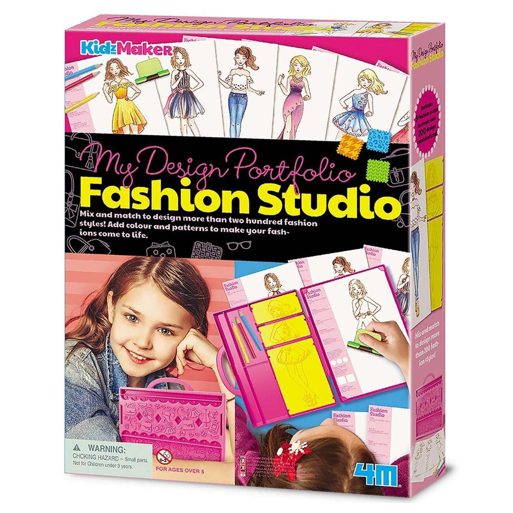 4M - KidzMaker My Design Portfolio - Arts & Crafts - 5+ - Mode Studio - 4M04720