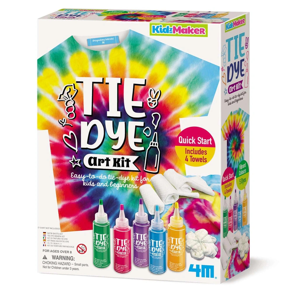 4M - KidzMaker Tie Dye Art Kit - Kunst & Knutselen - 8+ - 4M04787