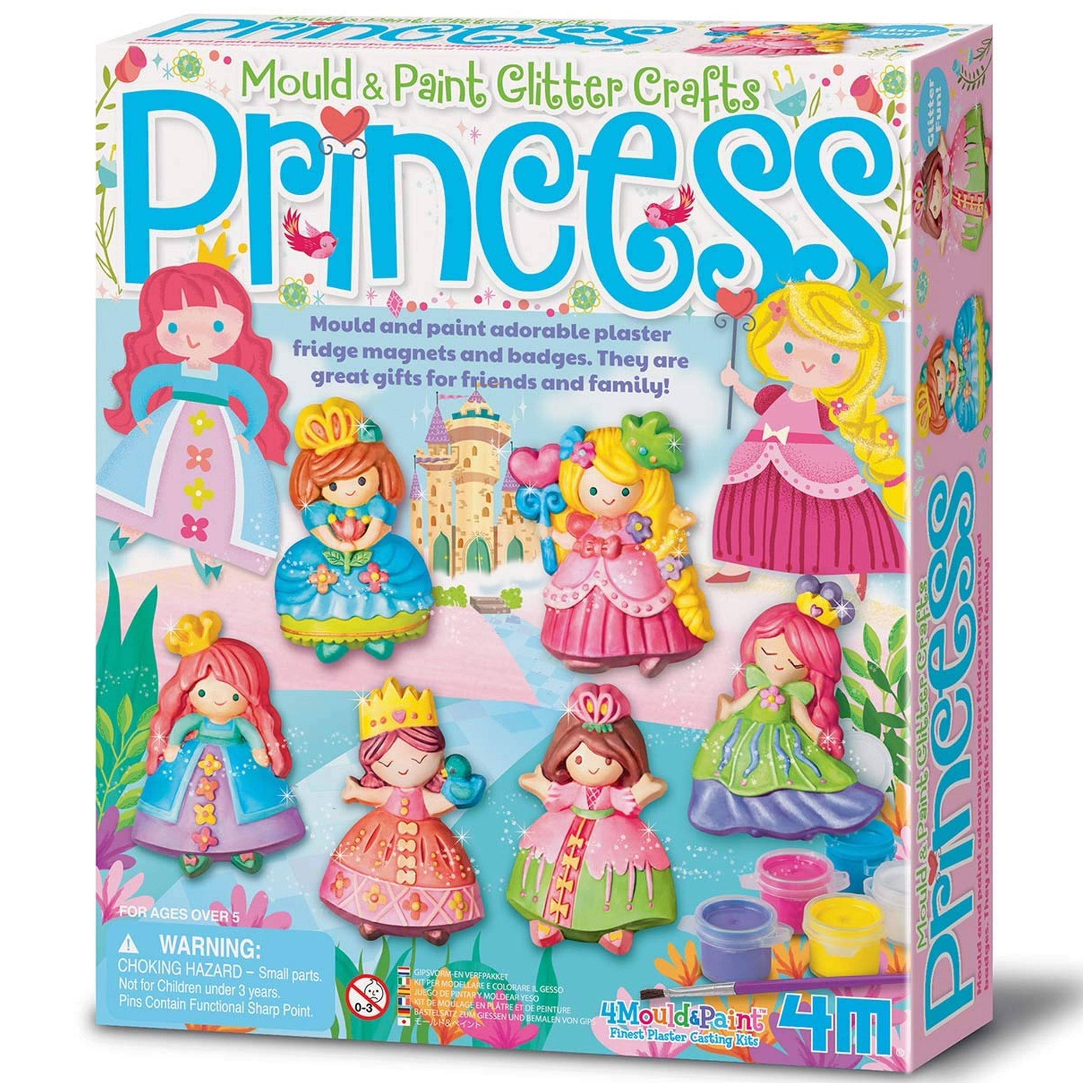 4M - Mould & Paint Glitter Crafts Princess - Arts & Crafts