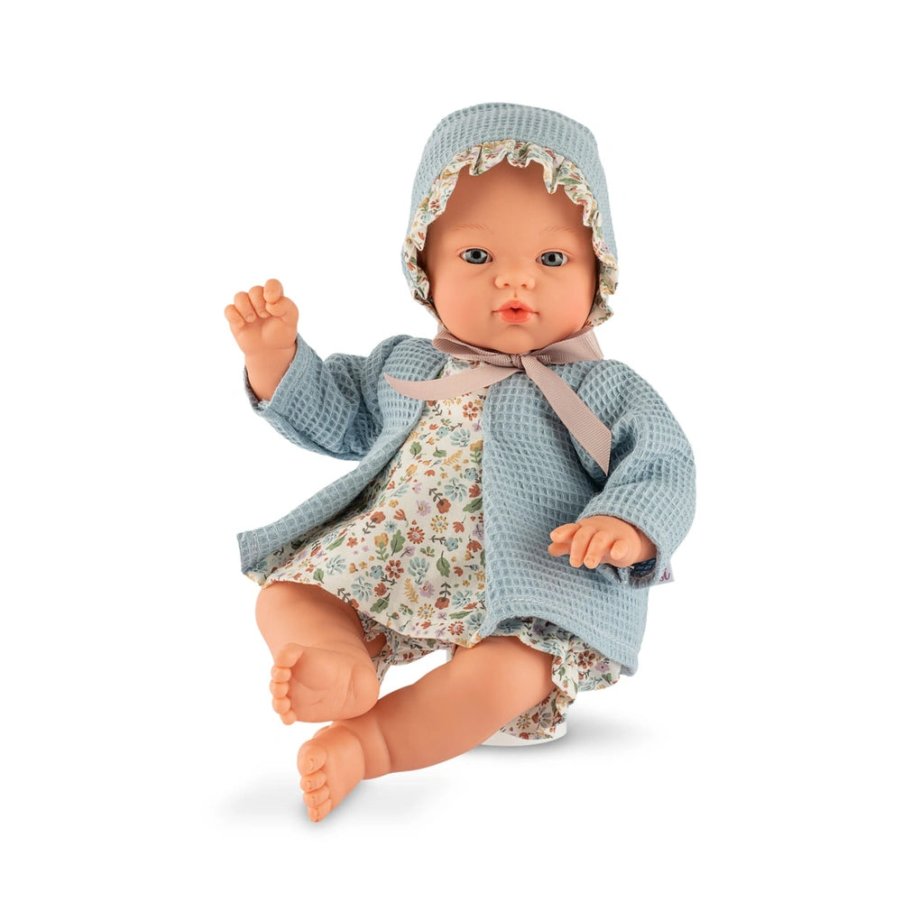 ASI Dolls - Koke 36cm Celeste Floral Ensemble - Handcrafted Spanish Soft-Body Baby Doll - Age +3 - Dolls, Playsets & Toy Figures