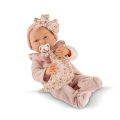 ASI Dolls - Matti 40cm Roze Romper Editie - Premium Spaans Vinyl Baby Pop - 3+ Jaar