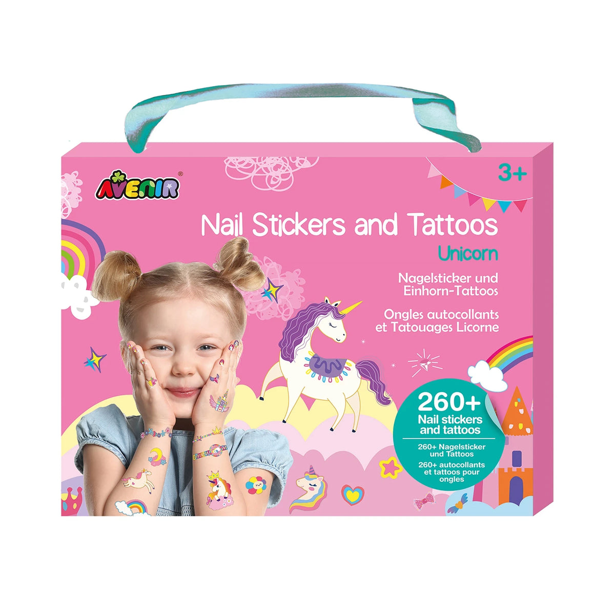 AVENIR - Unicorn Nail Stickers & Tattoos - Makeup
