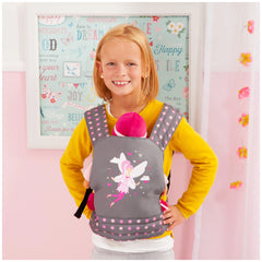 BAYER DESIGN - Poppendrager Grijs Roze - Poppen Speelsets Speelfiguren