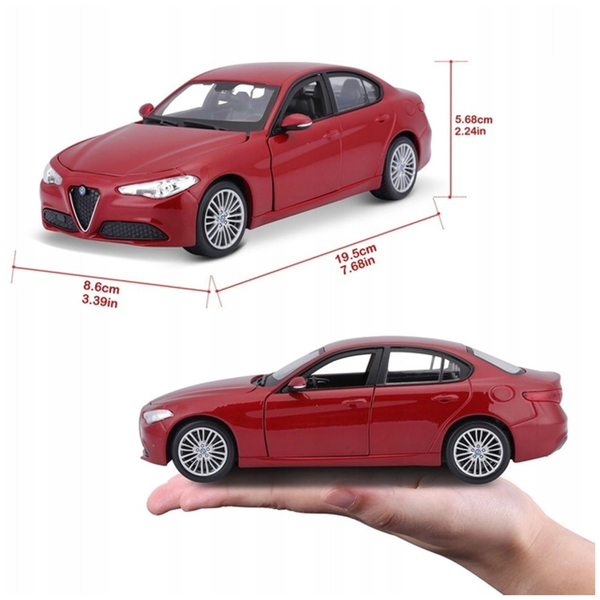 BBurago - Alfa Romeo Giulia Die-Cast Speelvoertuigen
