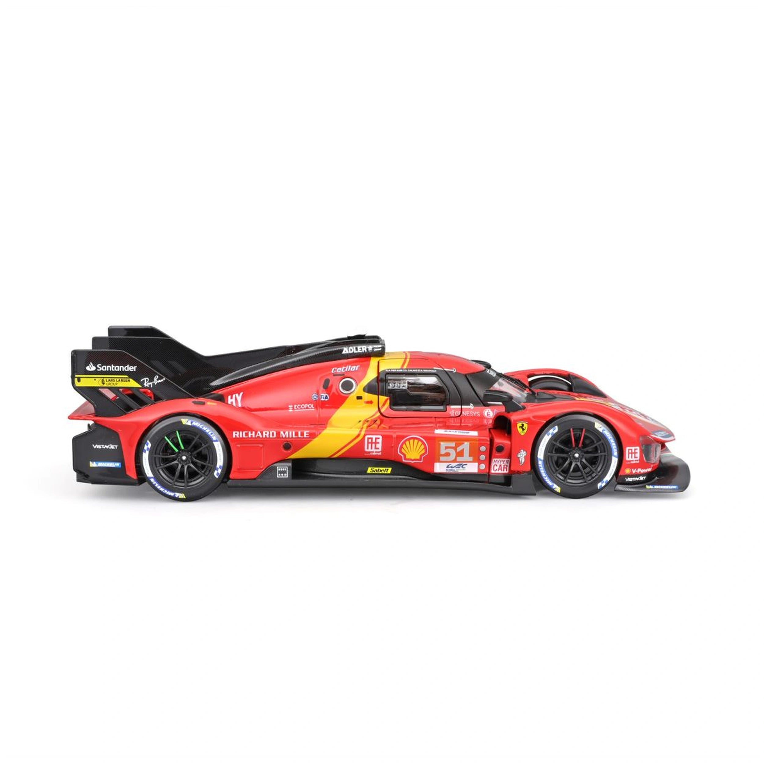 BBurago - Ferrari Racing Ferrari Le Mans Hypercar 499P 1:24 Die Cast Speelvoertuigen