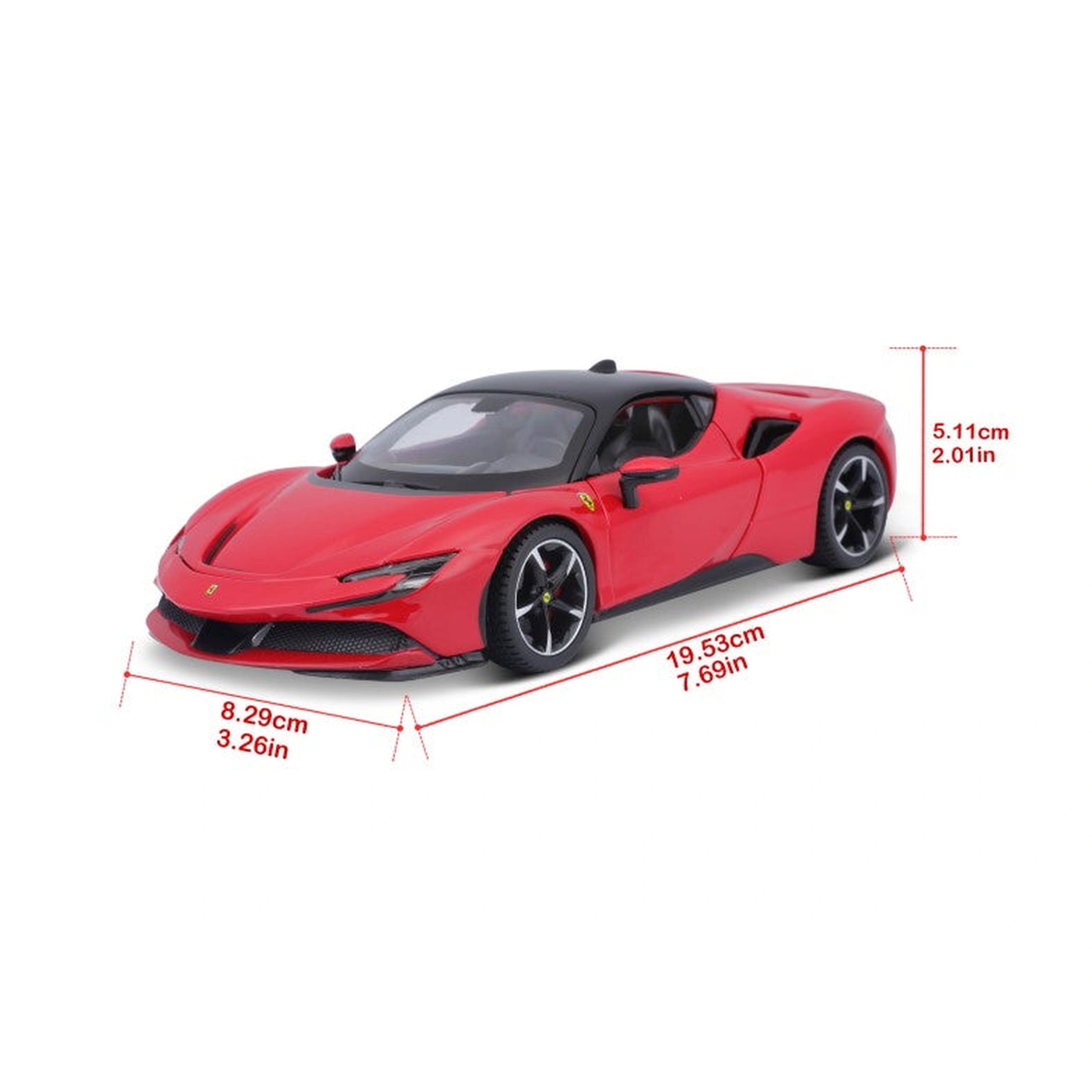 BBurago - Ferrari SF90 Stradale 1:24 Die Cast Speelvoertuigen